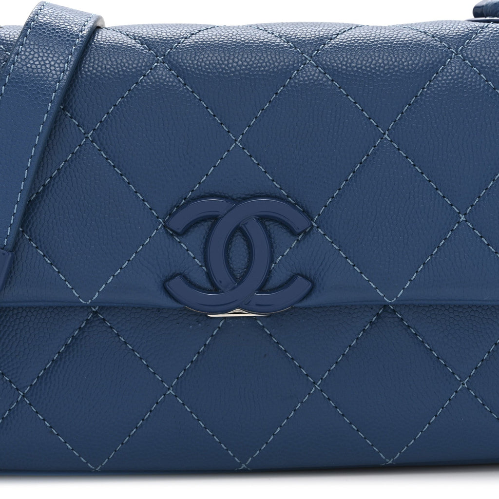 Chanel Caviar Quilted My Everything Small Flap Blue