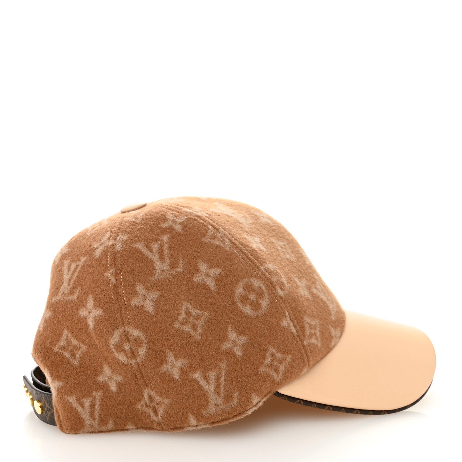 Louis Vuitton Wool Monogram Carry On Cap M Beige