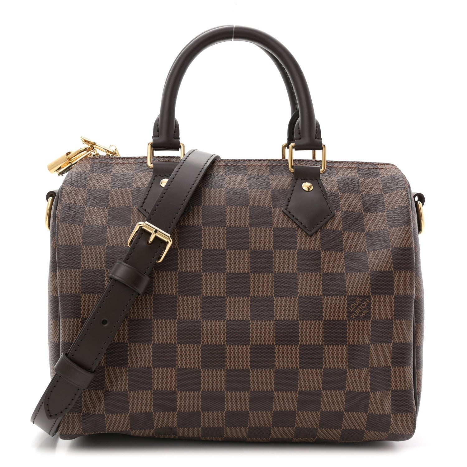 Louis Vuitton Damier Ebene Speedy Bandouliere 25
