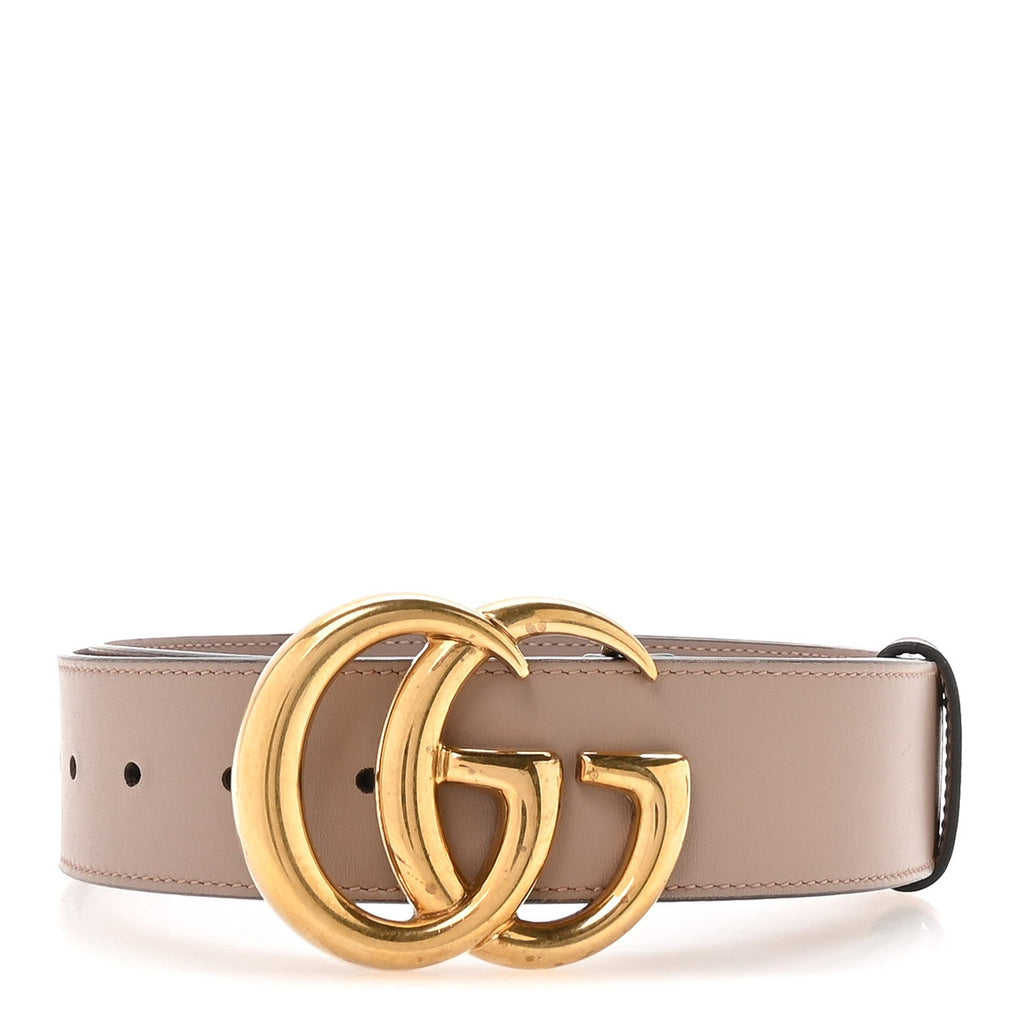 Gucci Calfskin Double G 40mm Belt 95 38 Porcelain Rose