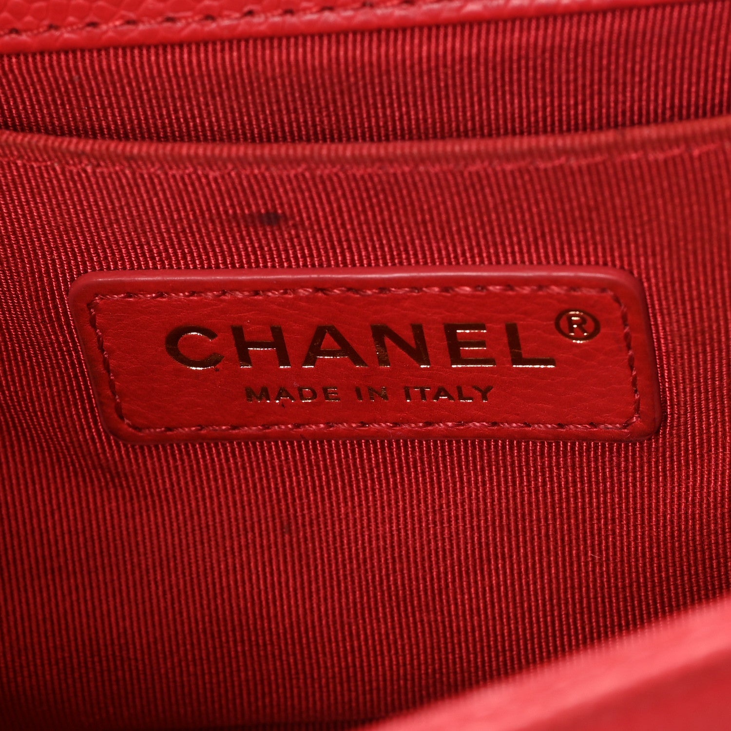 Chanel Caviar Quilted Small Boy Flap Red