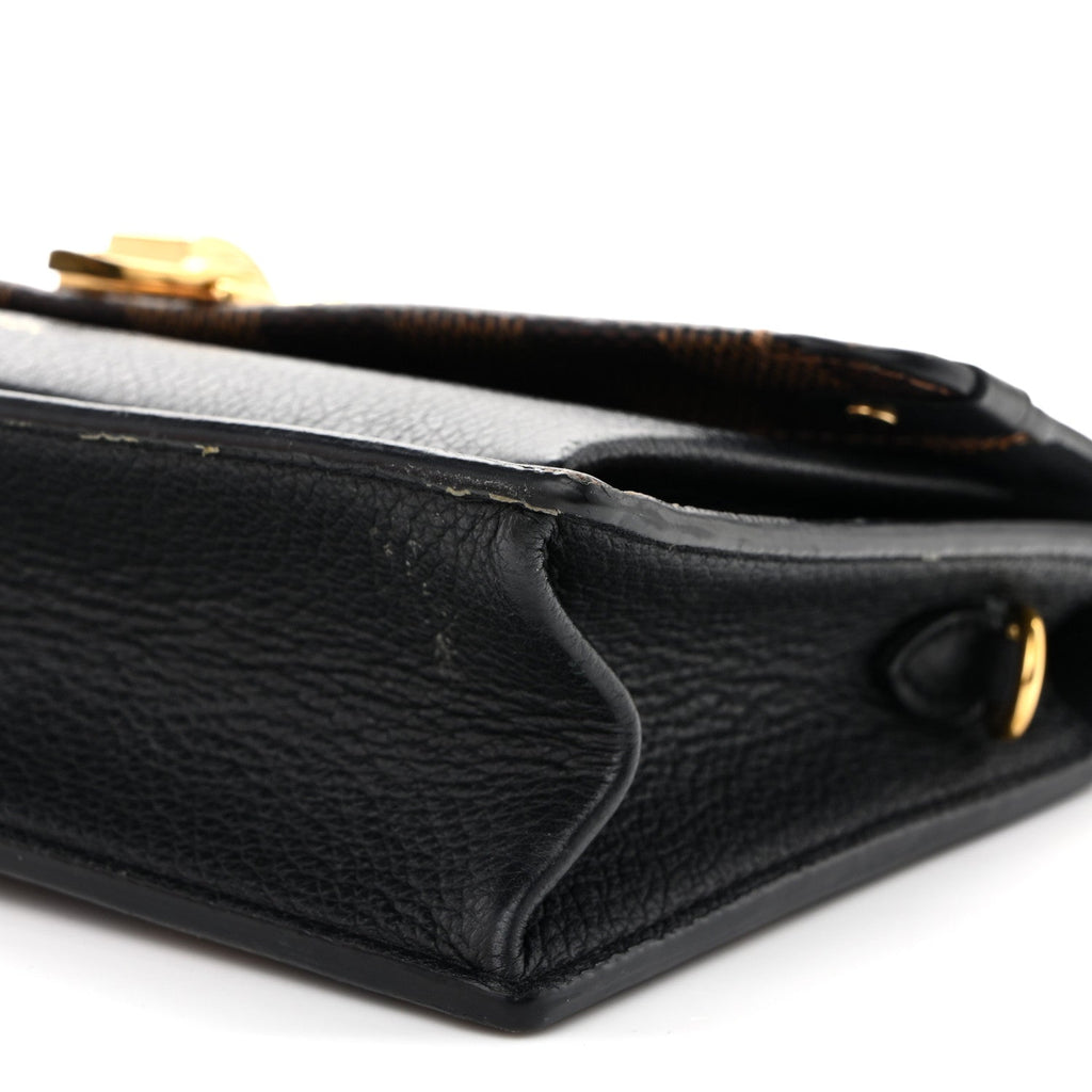 Louis Vuitton Damier Ebene Vavin Chain Wallet Black