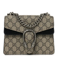 Gucci GG Supreme Monogram Mini Dionysus Shoulder Bag Black