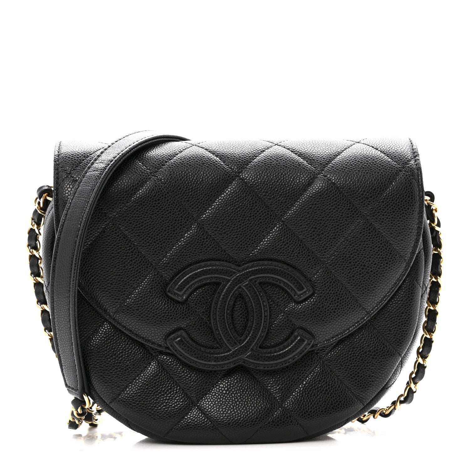Chanel Caviar Quilted Small Messenger Flap Black