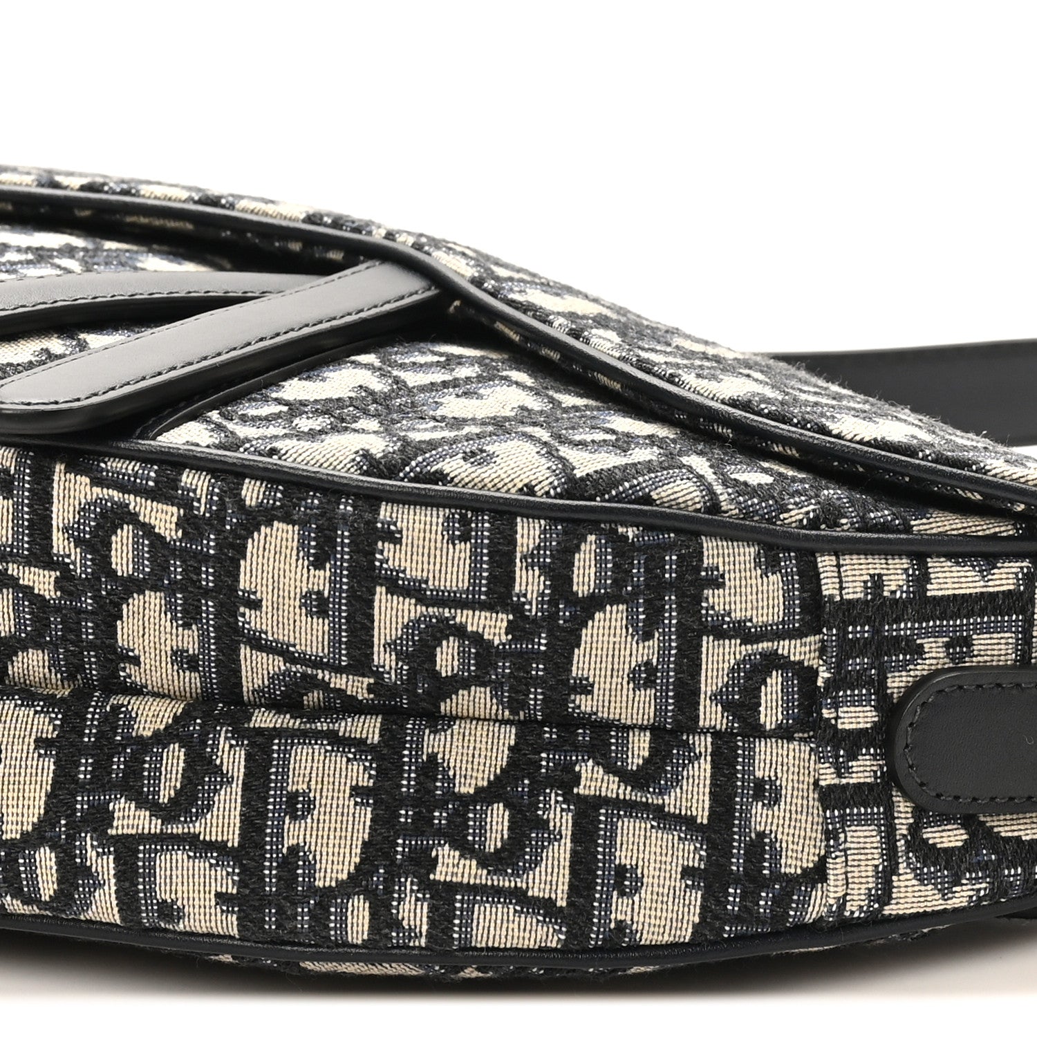 Christian Dior Oblique Saddle Bag Blue