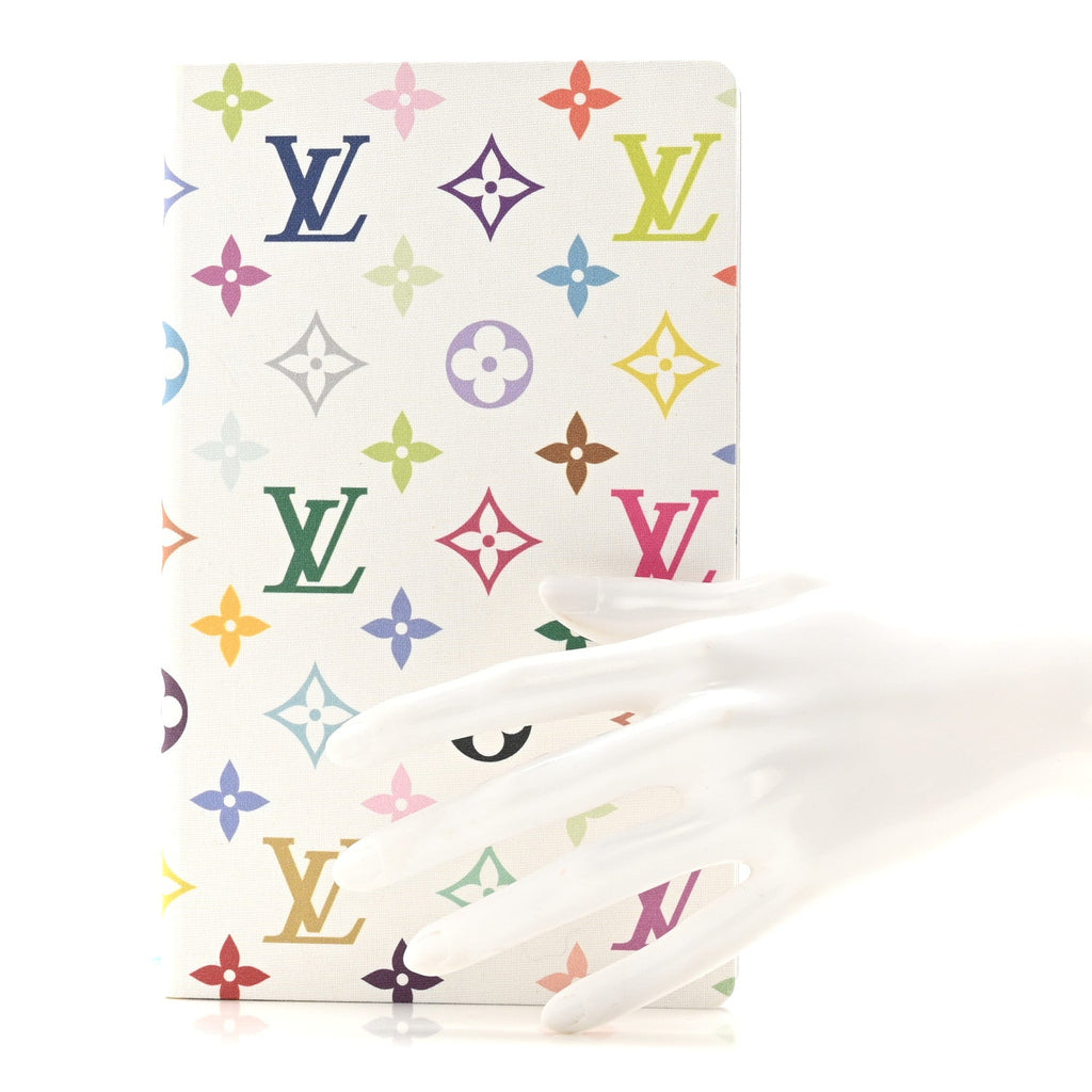 Louis Vuitton LV x TM Monogram Multicolor Jane Notebook MM White