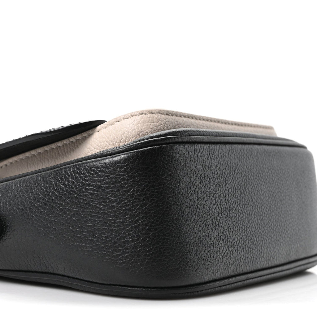 Louis Vuitton Grained Calfskin Lockme Tender Black