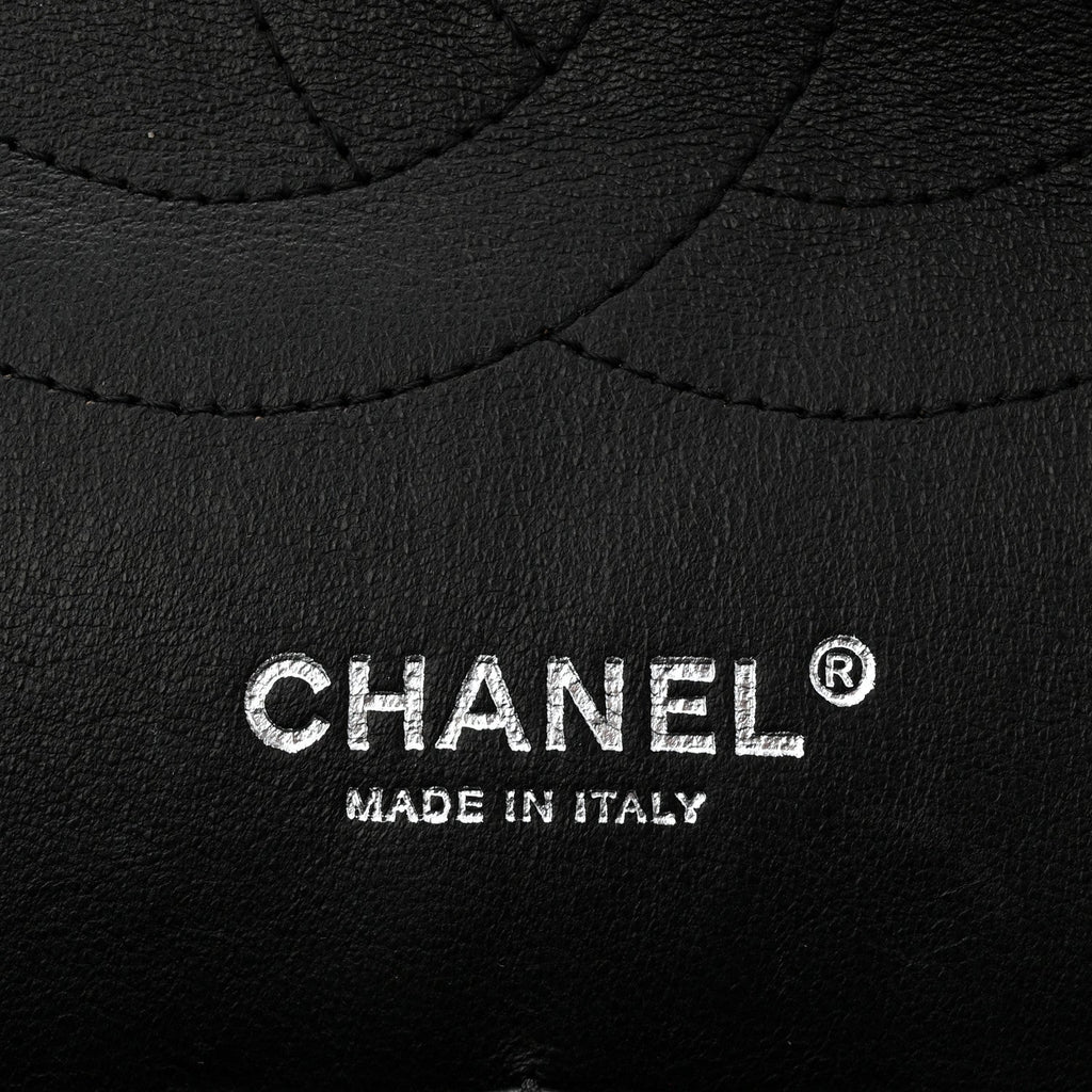 Chanel Patent Quilted Jumbo Double Flap Black