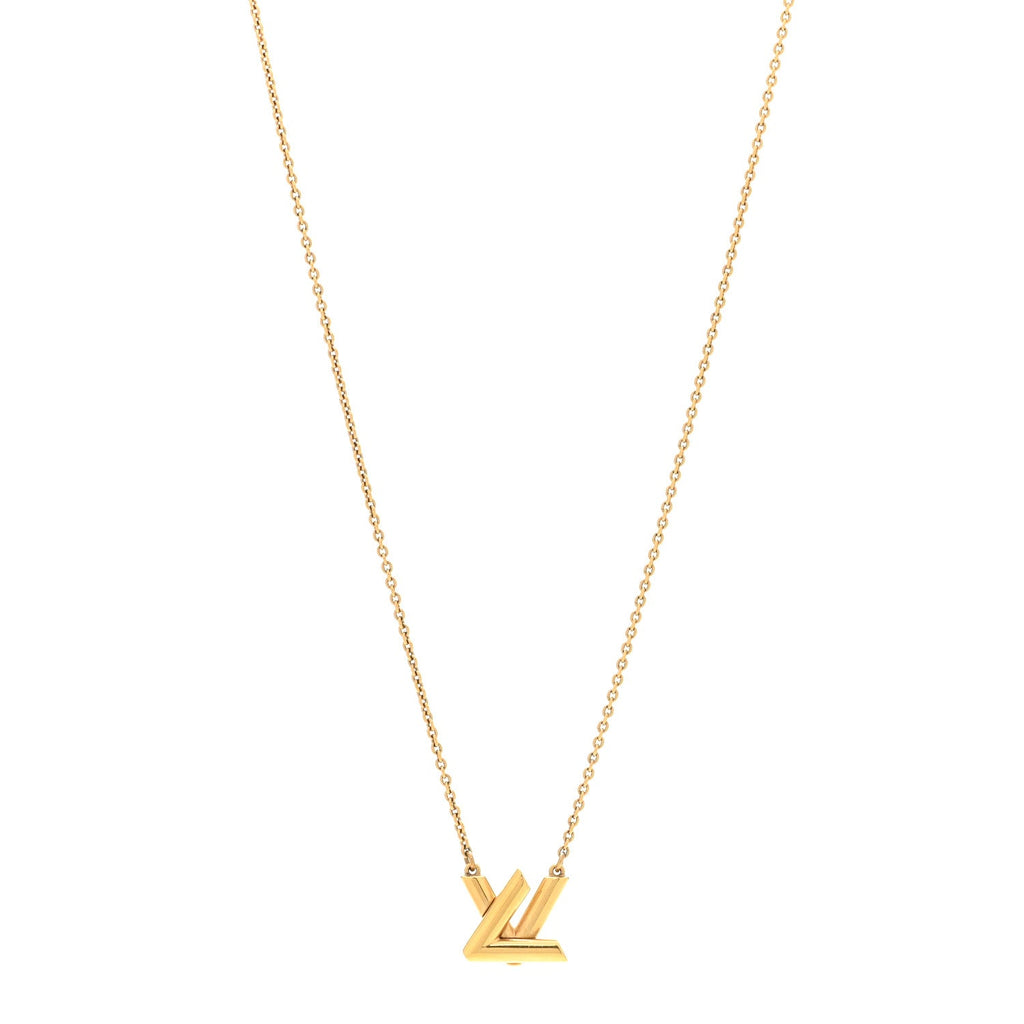 Louis Vuitton Metal GO-14 Necklace Gold