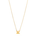 Louis Vuitton Metal GO-14 Necklace Gold