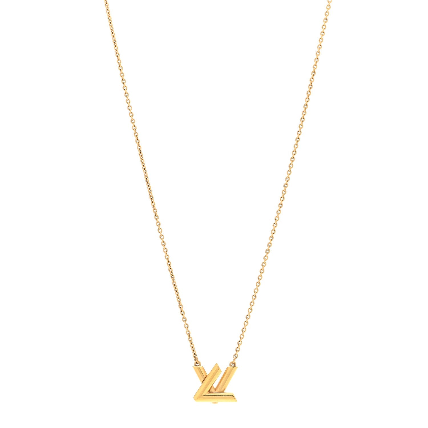 Louis Vuitton Metal GO-14 Necklace Gold
