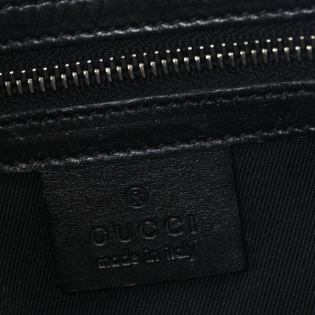 Gucci Monogram Braided Tote Black