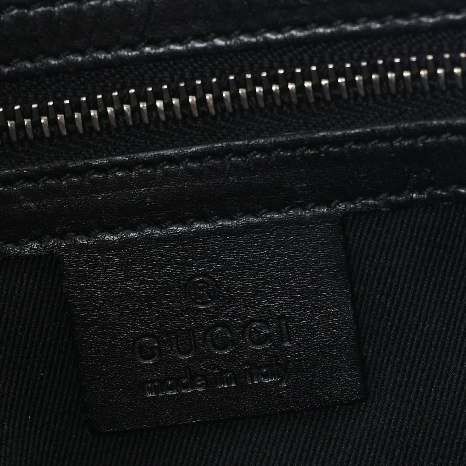 Gucci Monogram Braided Tote Black