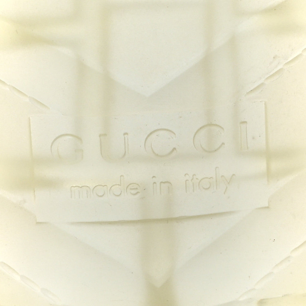 Gucci Rubber Gucci Logo Womens Platform 20/60mm Slide Sandals 39 Transparent