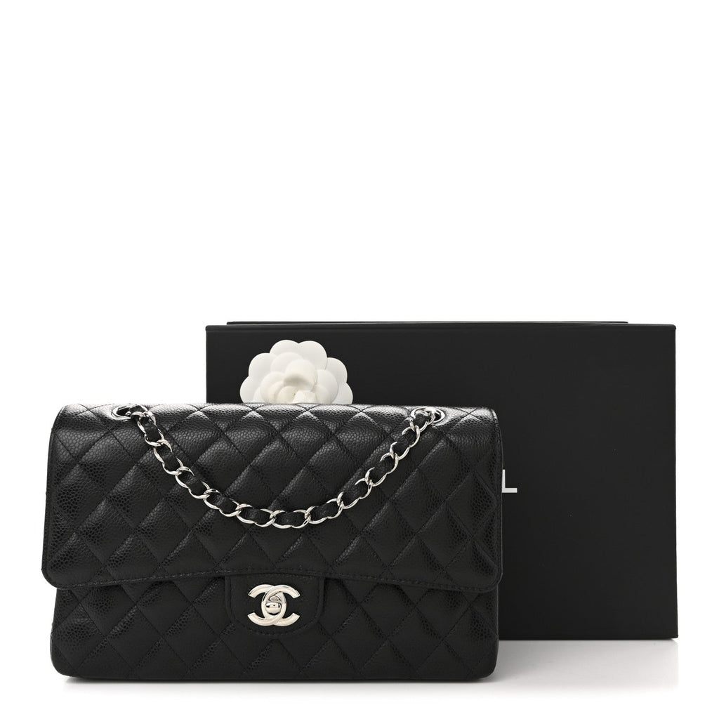 Chanel Caviar Quilted Medium Double Flap Black