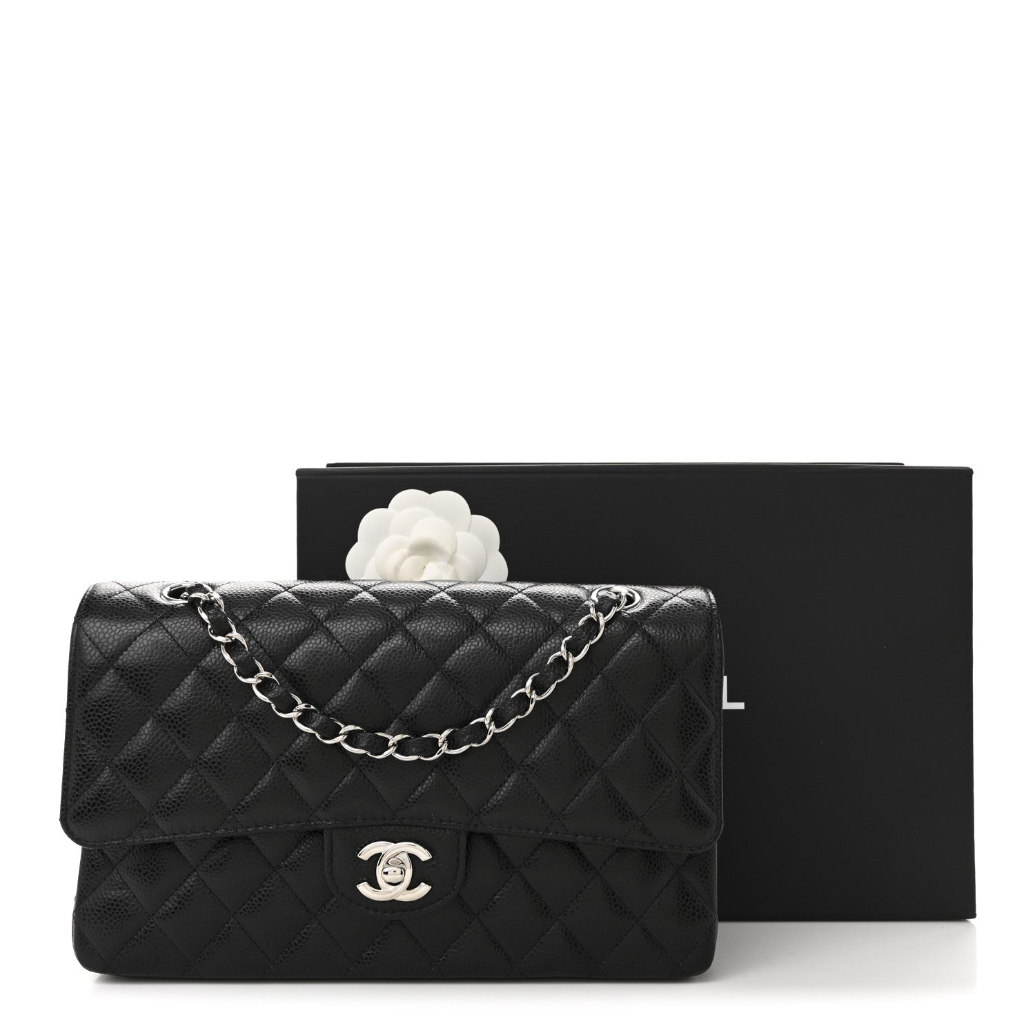 Chanel Caviar Quilted Medium Double Flap Black