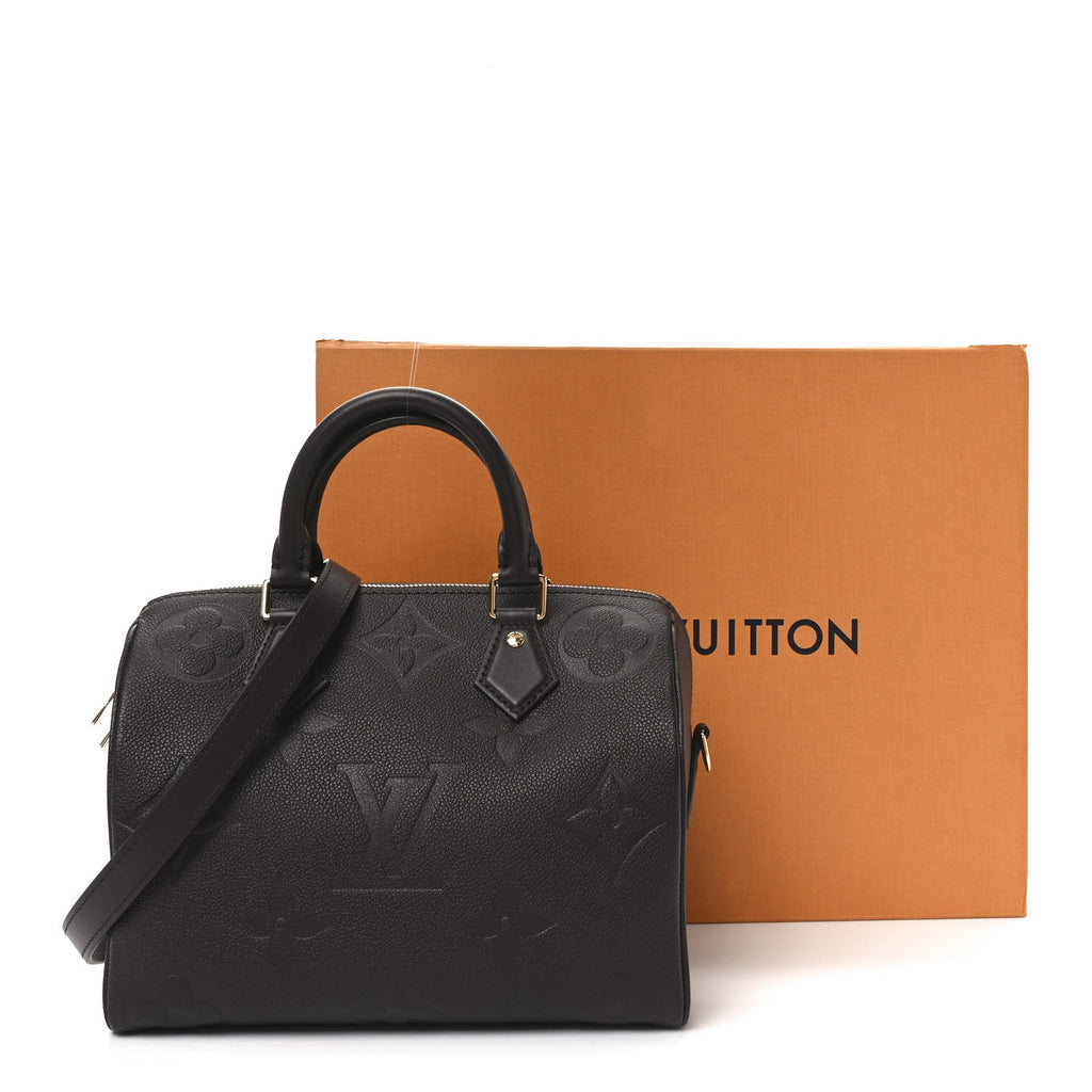 Louis Vuitton Empreinte Monogram Giant Speedy Bandouliere 25 Chocolate