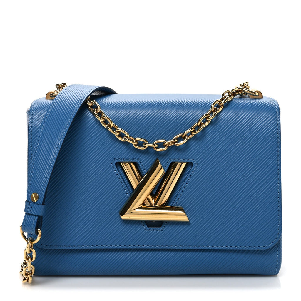 Louis Vuitton Epi Twist Shoulder Bag MM Blue Jean
