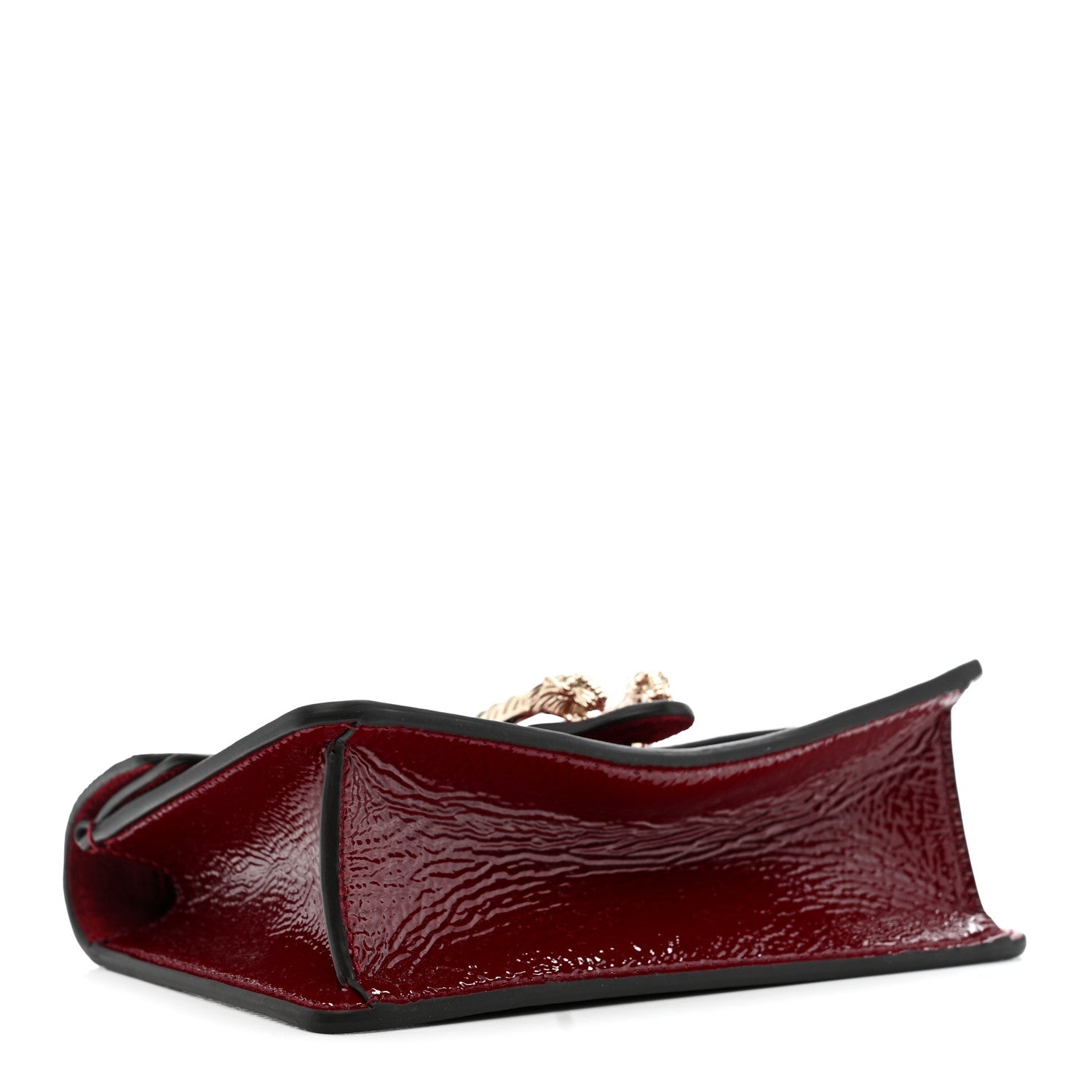 Gucci Crinkled Patent Mini Dionysus Shoulder Bag Rosso Ancora Red