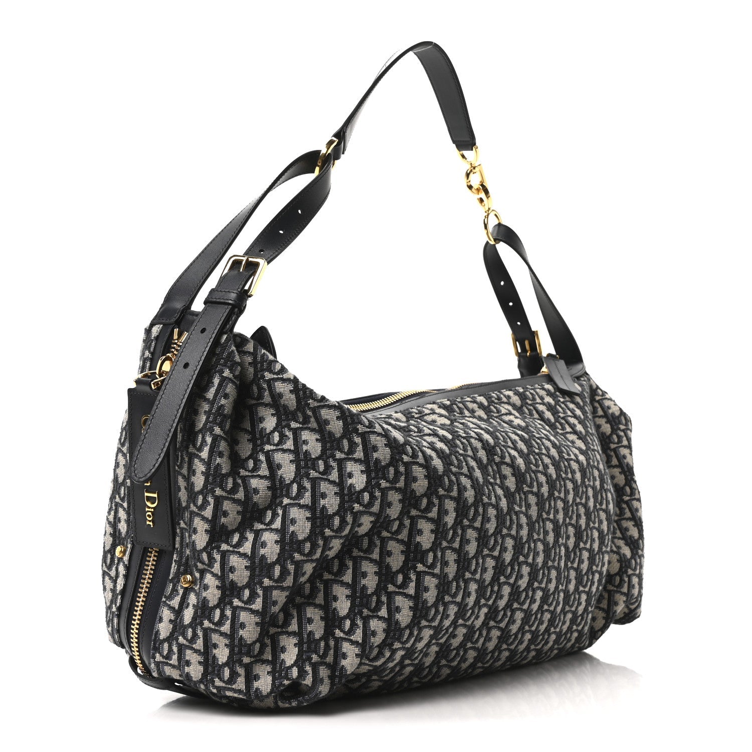 Christian Dior Oblique Large D-Journey Bag Blue