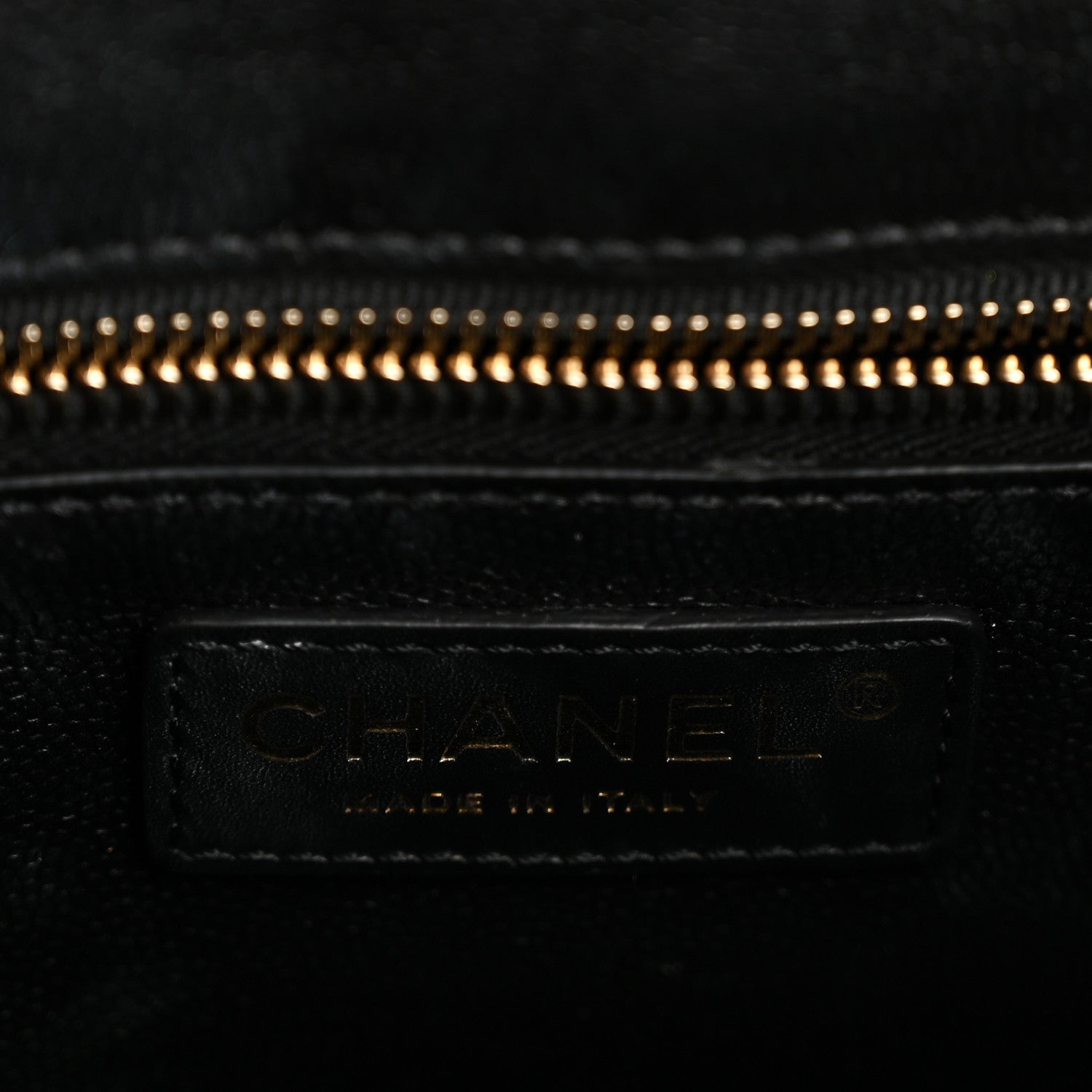 Chanel Caviar Quilted Small Shopping Tote  Black