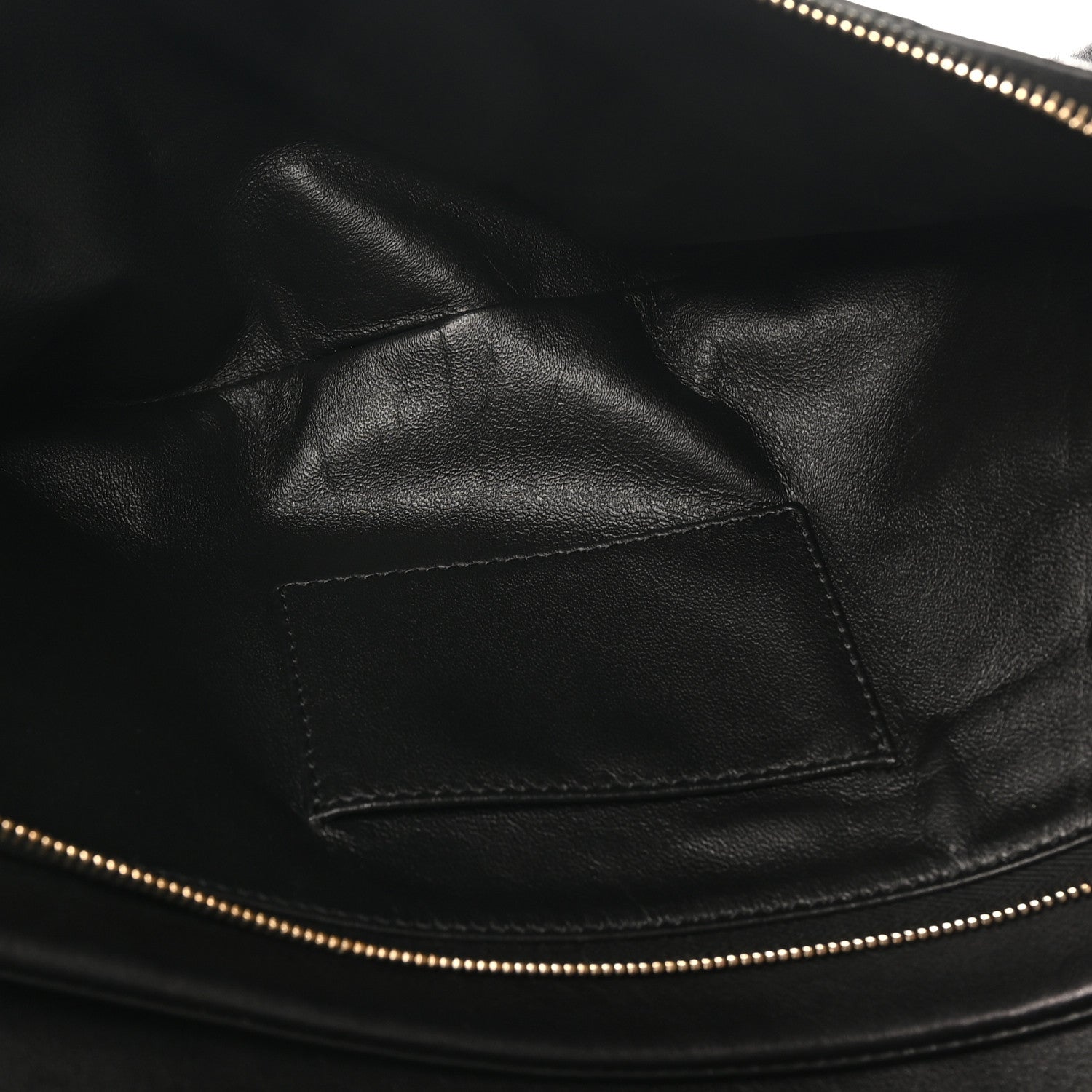 Chanel Calfskin Stitched Thin City Clutch Black