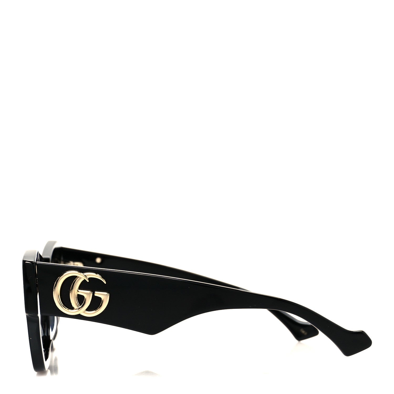 Gucci Acetate Square Frame Sunglasses GG1422S Black Grey