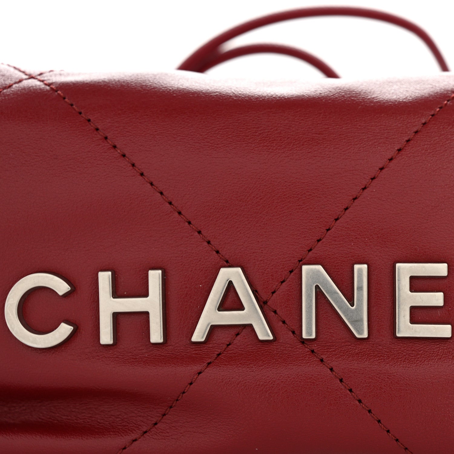 Chanel Shiny Calfskin Quilted Mini Chanel 22 Red