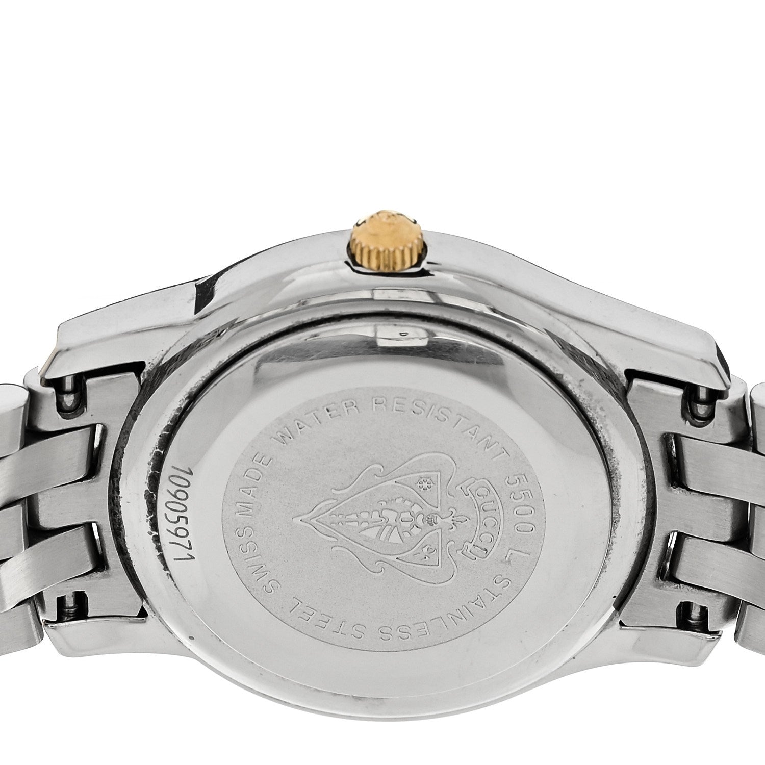 Gucci Stainless Steel 27mm 5500L Two Tone Quartz Watch
