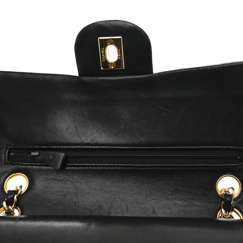 Chanel Lambskin Quilted Small Double Flap Black