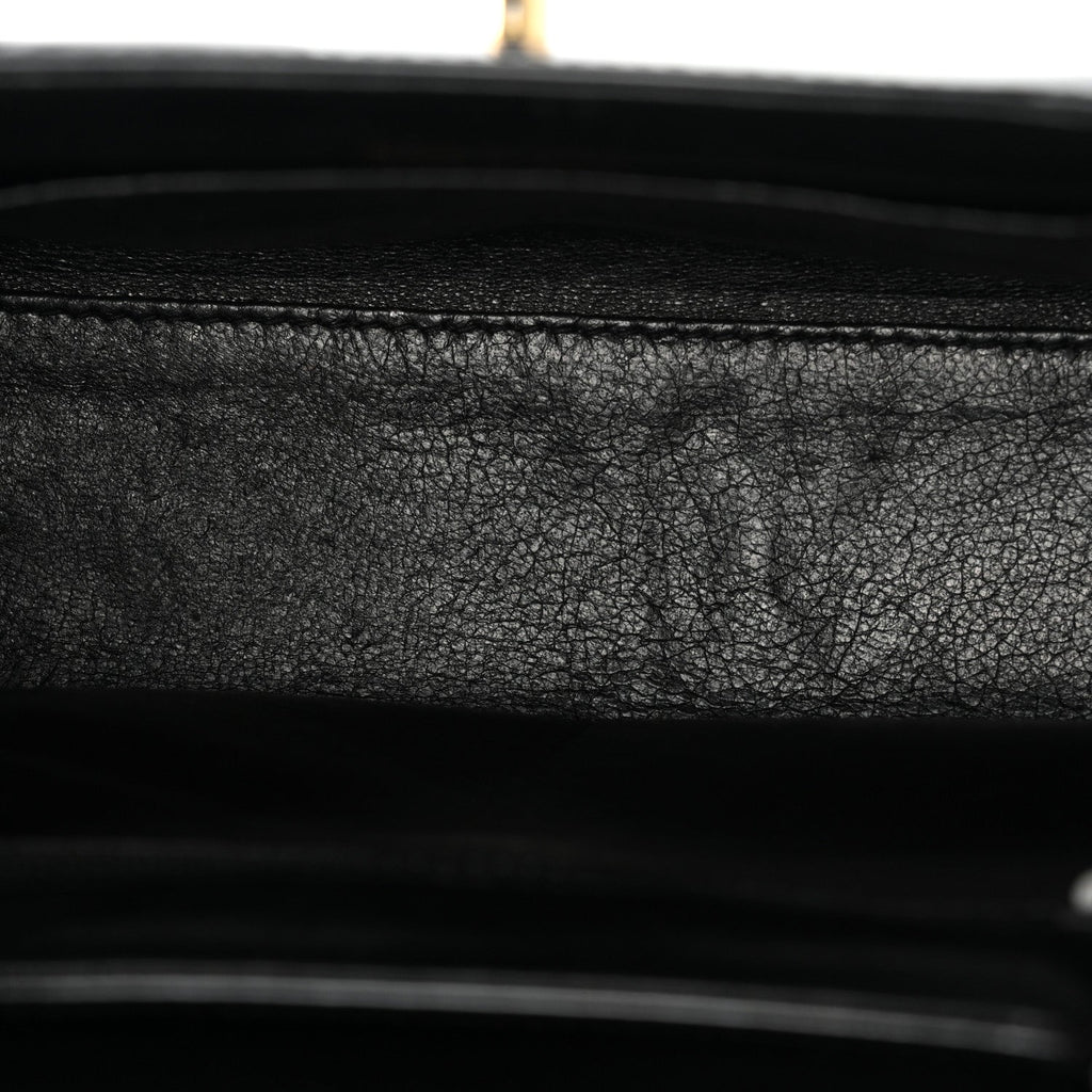 Chanel Patent Small Kelly Flap Bag Black