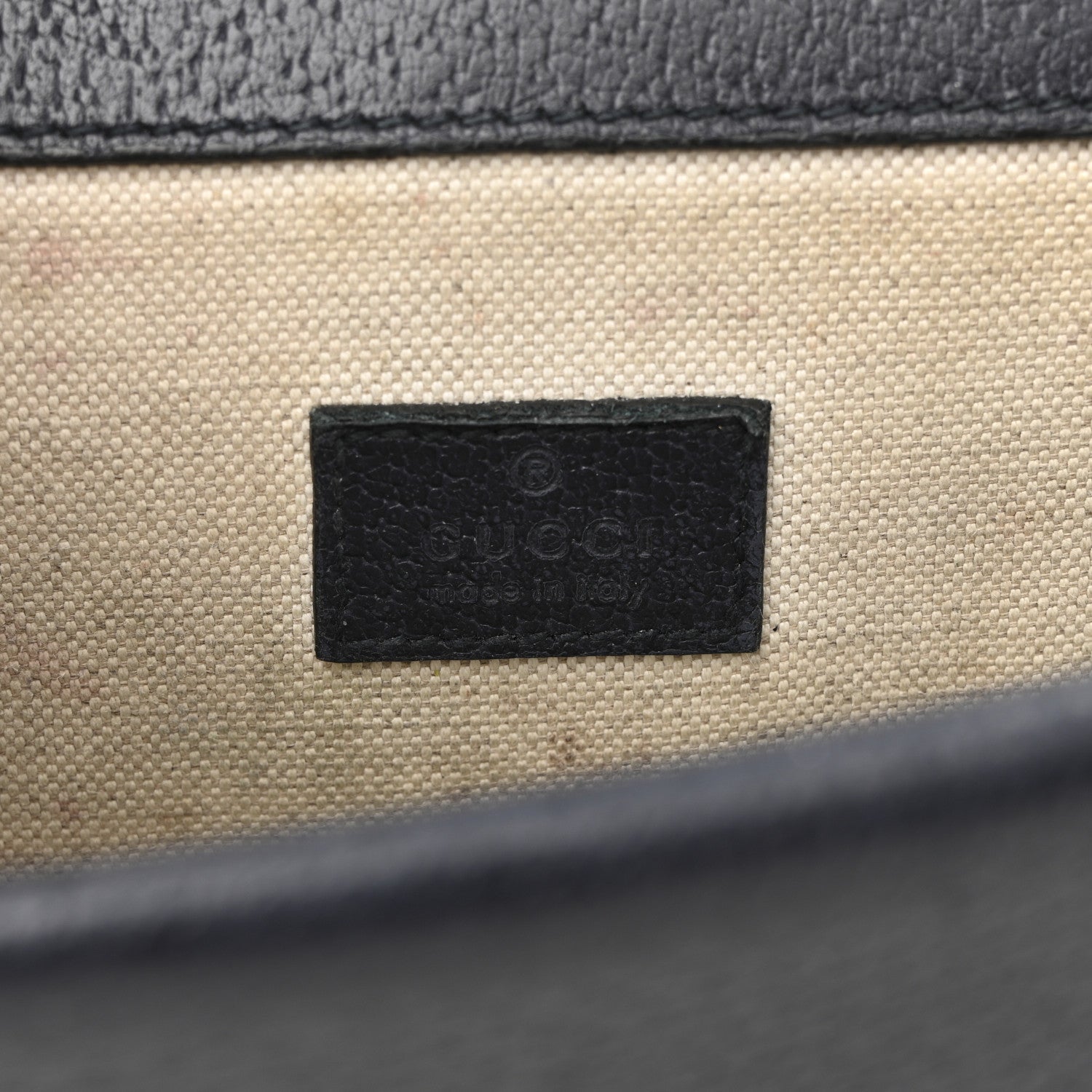 Gucci GG Supreme Monogram Textured Dollar Calfskin Small Rectangular Dionysus Shoulder Bag Beige Blue