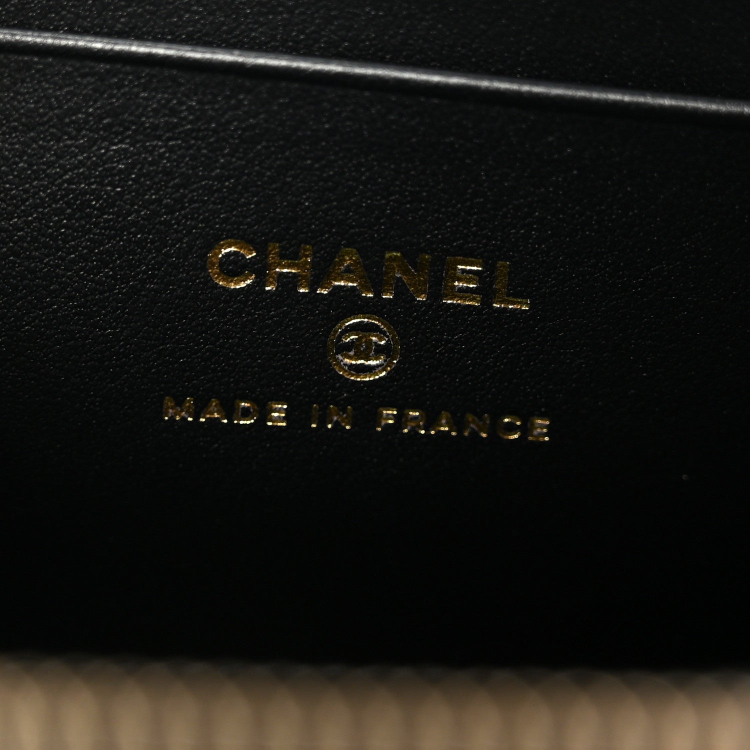 Chanel Caviar Quilted Top Handle Long Vanity Black