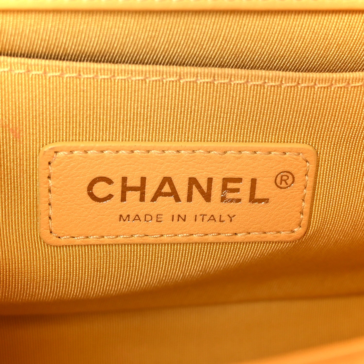 Chanel Calfskin Quilted Medium Boy Flap Yellow