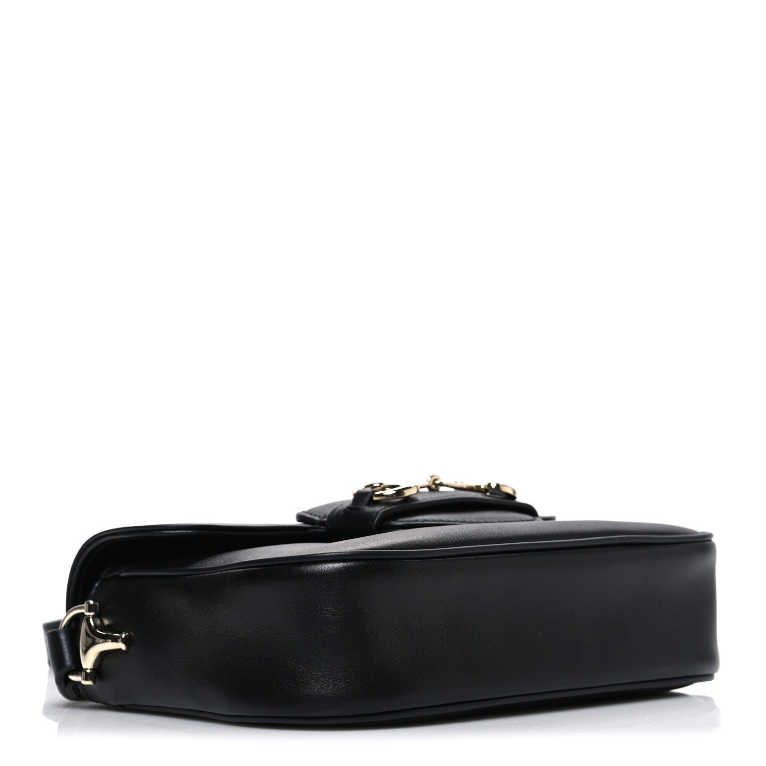 Gucci Arabella Calfskin Horsebit 1955 Shoulder Bag  Black