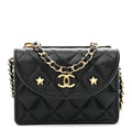 Chanel Caviar Quilted Clutch With Chain Black