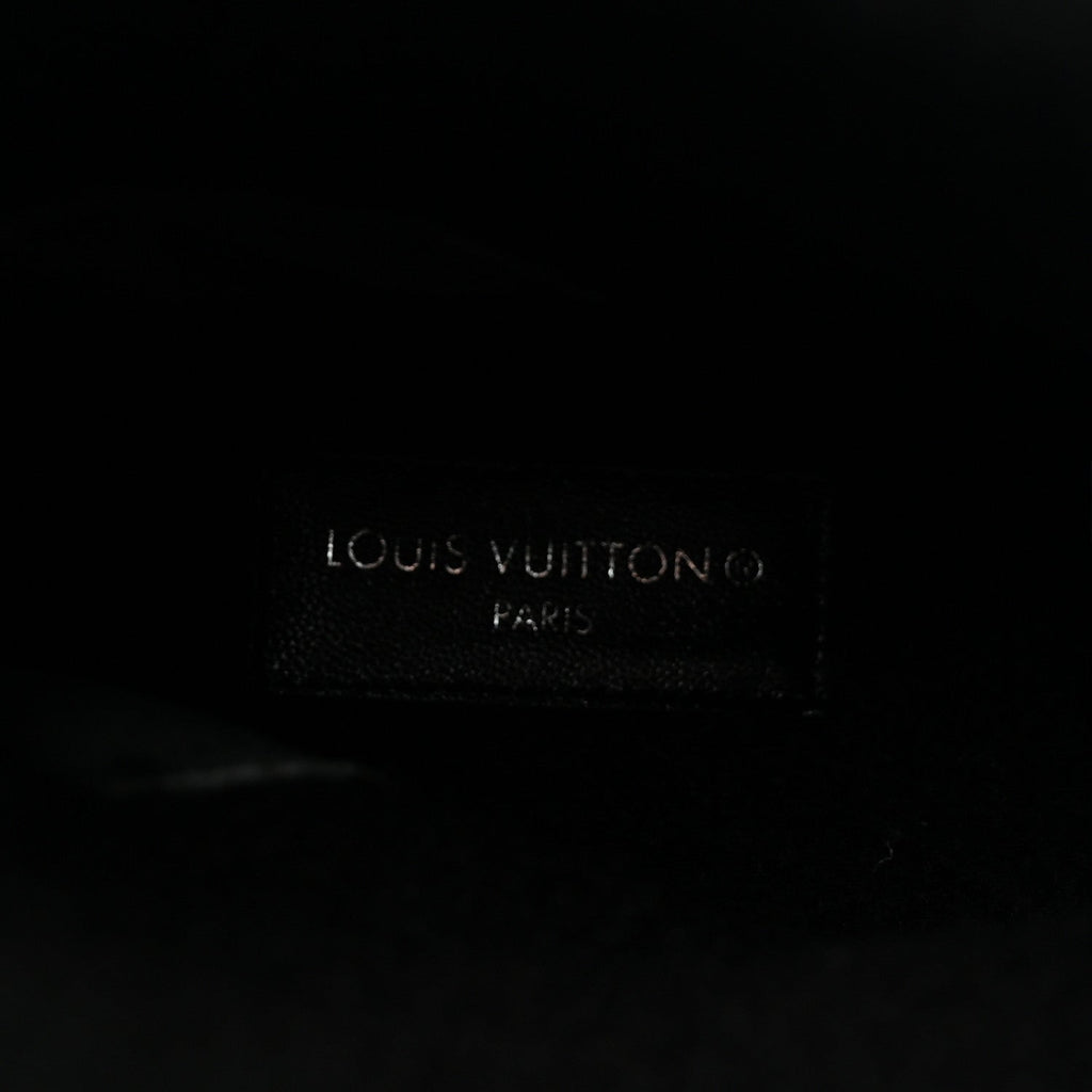 Louis Vuitton Suede Calfskin Shearling Snowdrop Flat Ankle Boot 37.5 Black