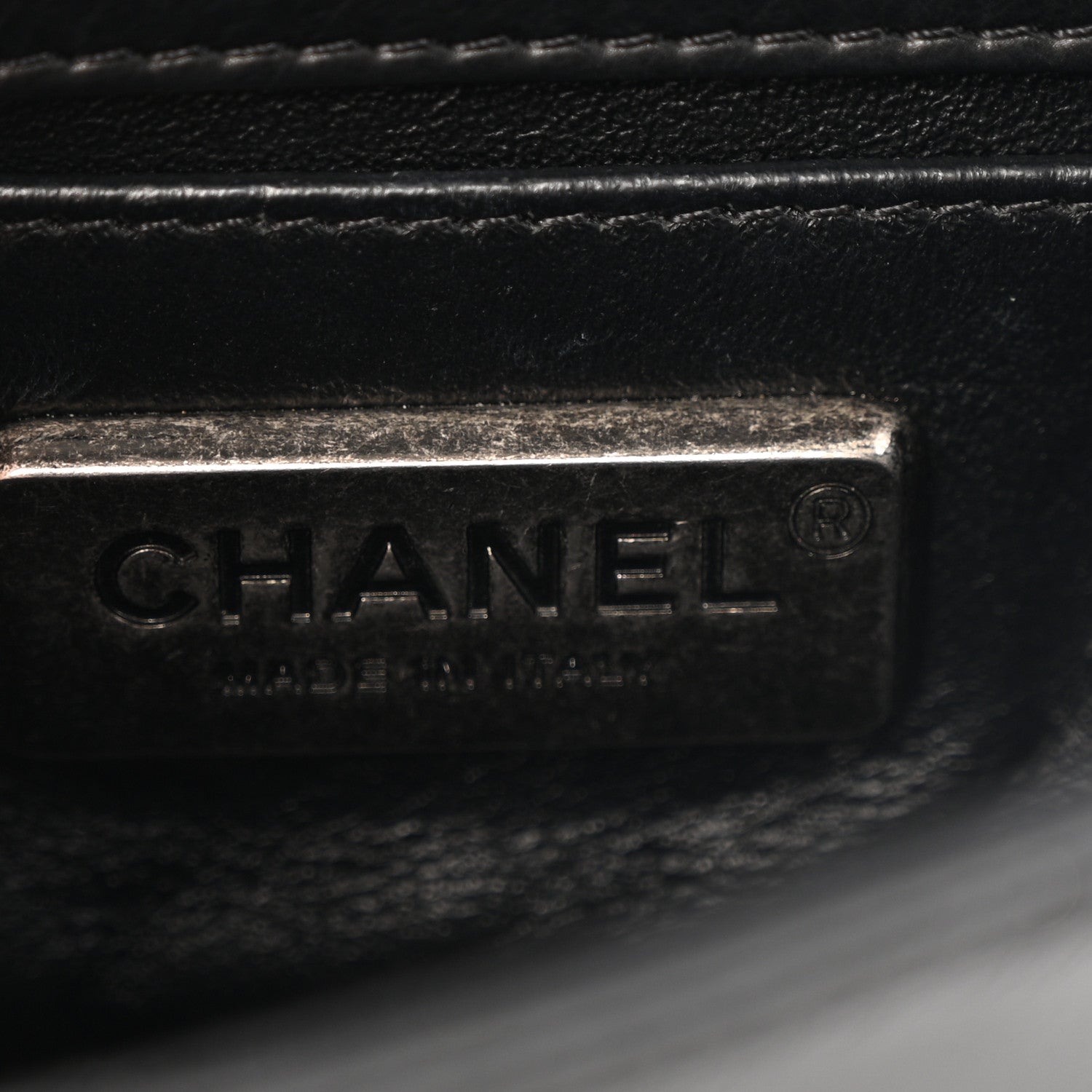 Chanel Galuchat Stingray Mini Boy Flap  Black Silver