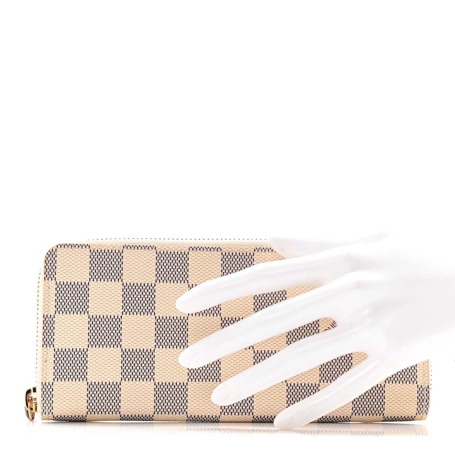 Louis Vuitton Damier Azur Clemence Wallet Rose Ballerine