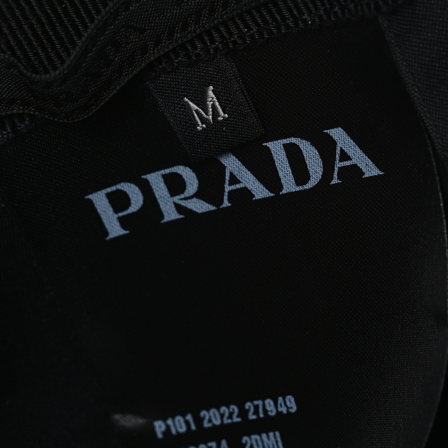 Prada Re-Nylon Mens Baseball Cap M Bleu