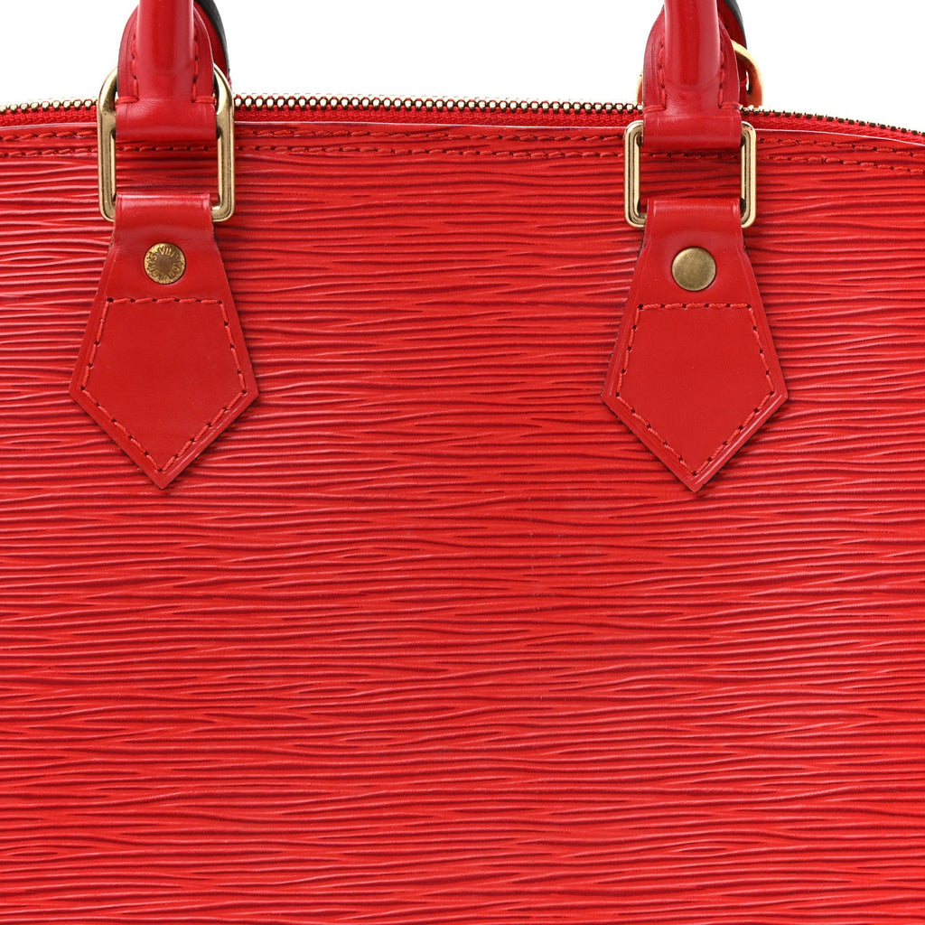 Louis Vuitton Epi Alma PM Castillan Red