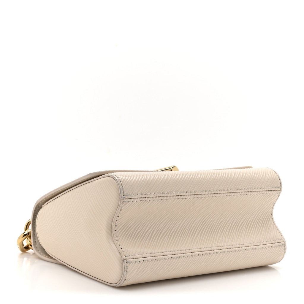 Louis Vuitton Epi Twist Braided Chain Shoulder Bag PM Quartz White