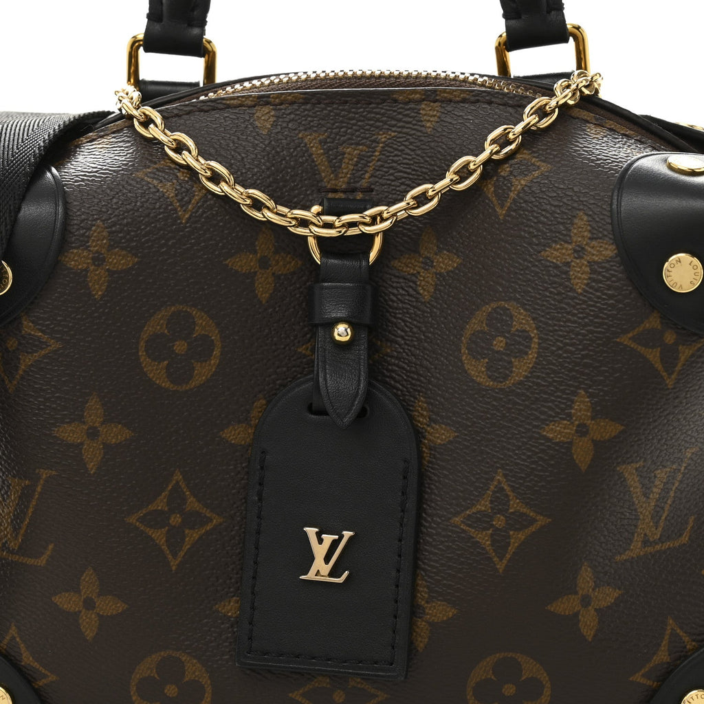 Louis Vuitton Monogram Petite Malle Souple Black
