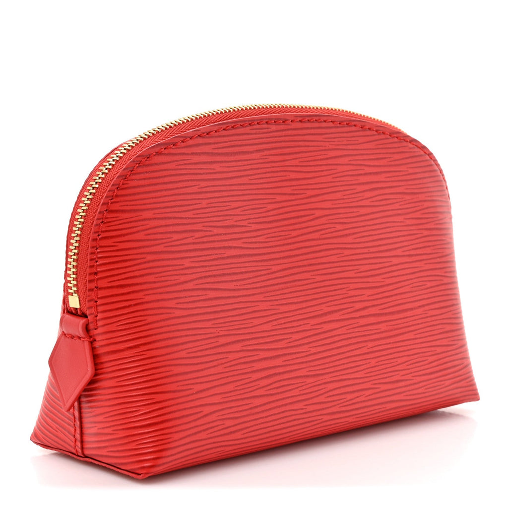 Louis Vuitton Epi Cosmetic Pouch PM Rouge Louis