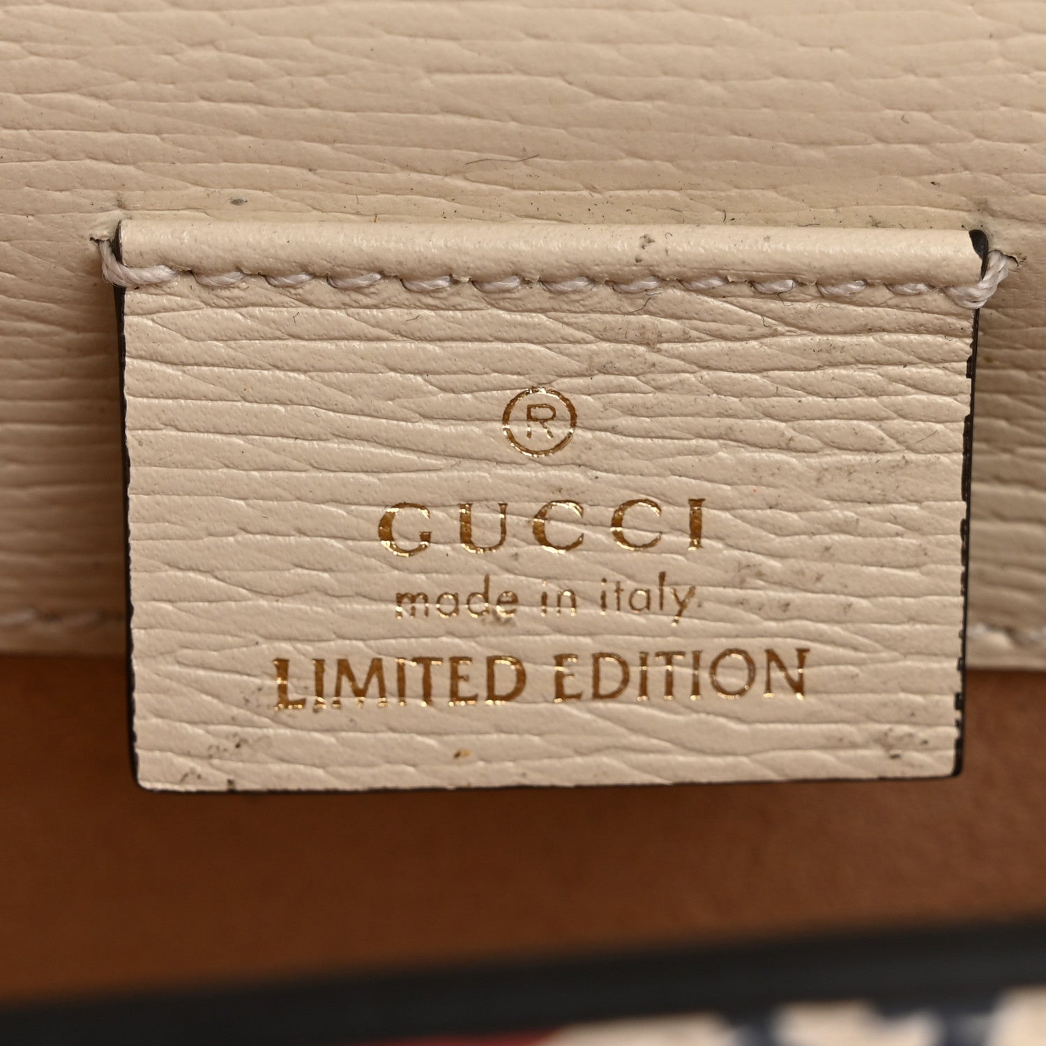Gucci Textured Calfskin Valentine's Day Super Mini Sylvie Chain Shoulder Bag Ivory