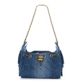 Chanel Washed Denim Quilted Mini Chanel 25 Handbag Blue