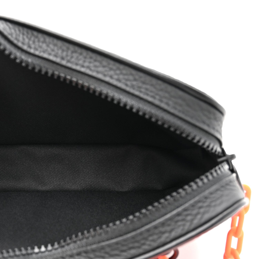 Louis Vuitton Taurillon Monogram Uniformes Solar Ray Soft Pochette Volga Belt Bag Black