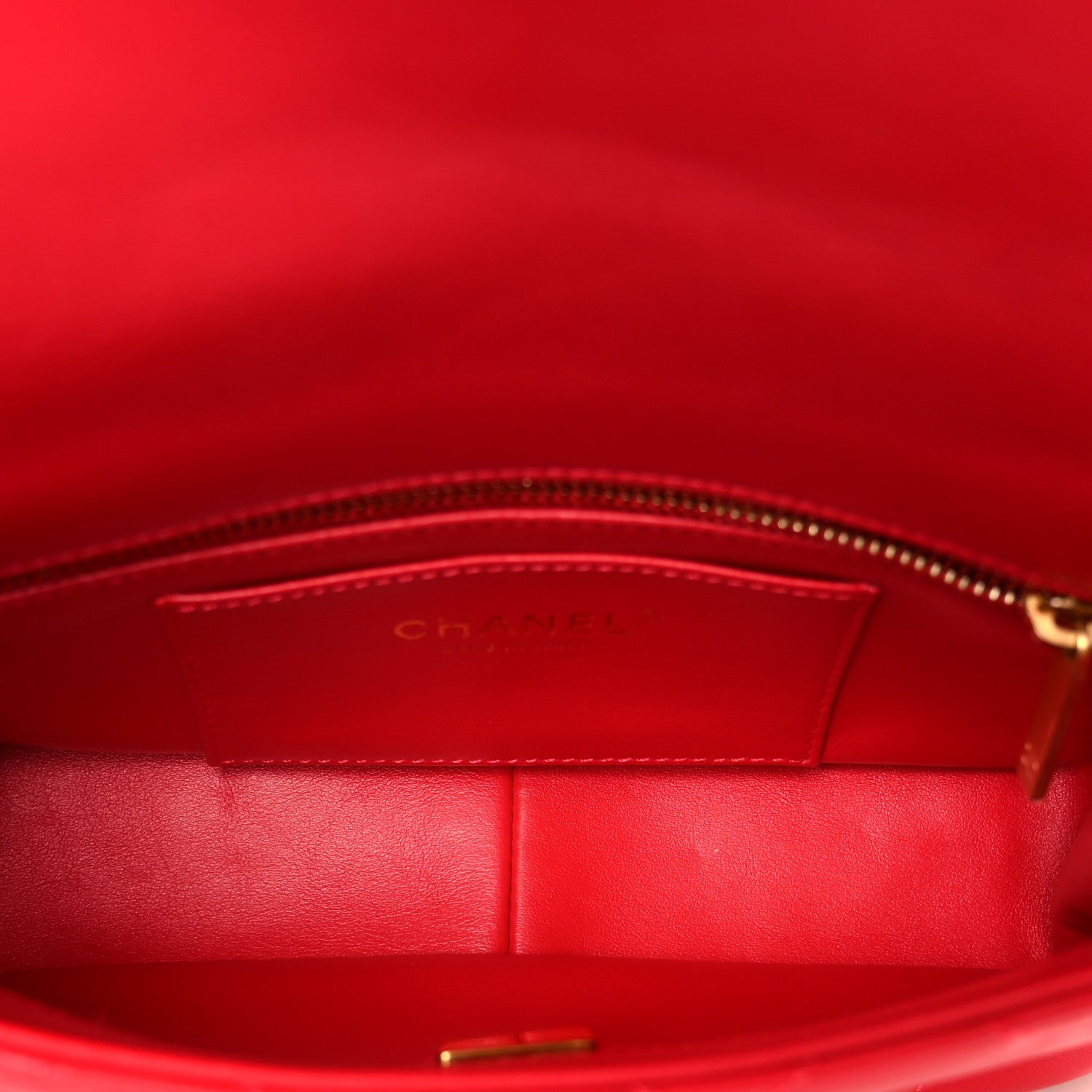 Chanel Lambskin Quilted Small Flap Red