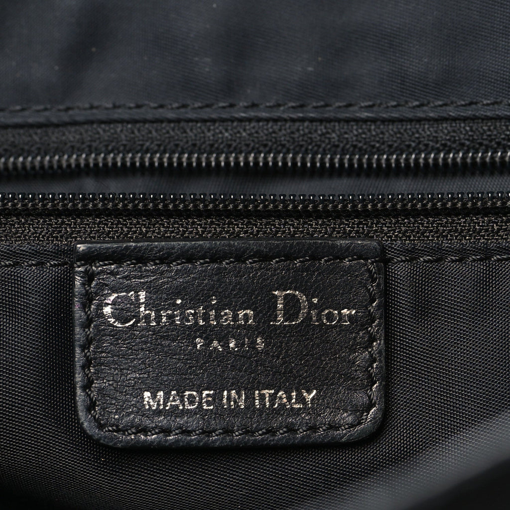 Christian Dior Canvas Diorissimo Buckle Messenger Black