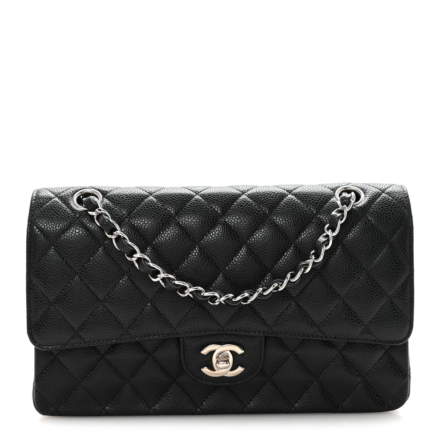 Chanel Caviar Quilted Medium Double Flap Black